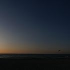 Sonnenuntergang am Strand von Warnemünde