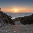 Sonnenuntergang am Strand von Westenschouwen