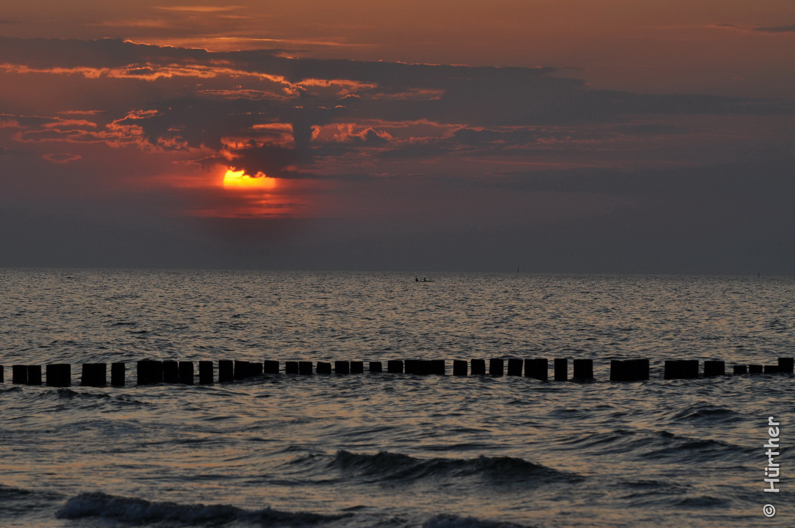 Sonnenuntergang am Strand von Zingst