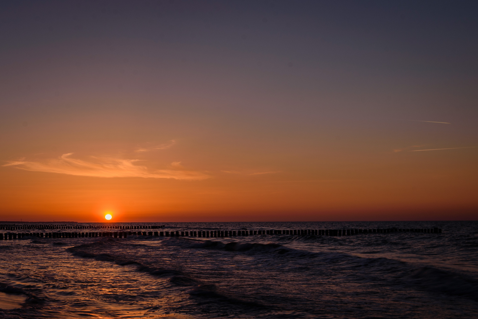 Sonnenuntergang am Strand von Zingst