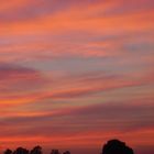 Sonnenuntergang am Straufhain bei Rudelsdorf (Bad Rodach)