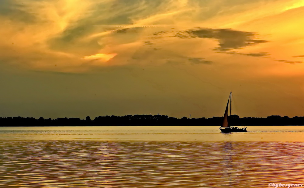 Sonnenuntergang am Strelasund