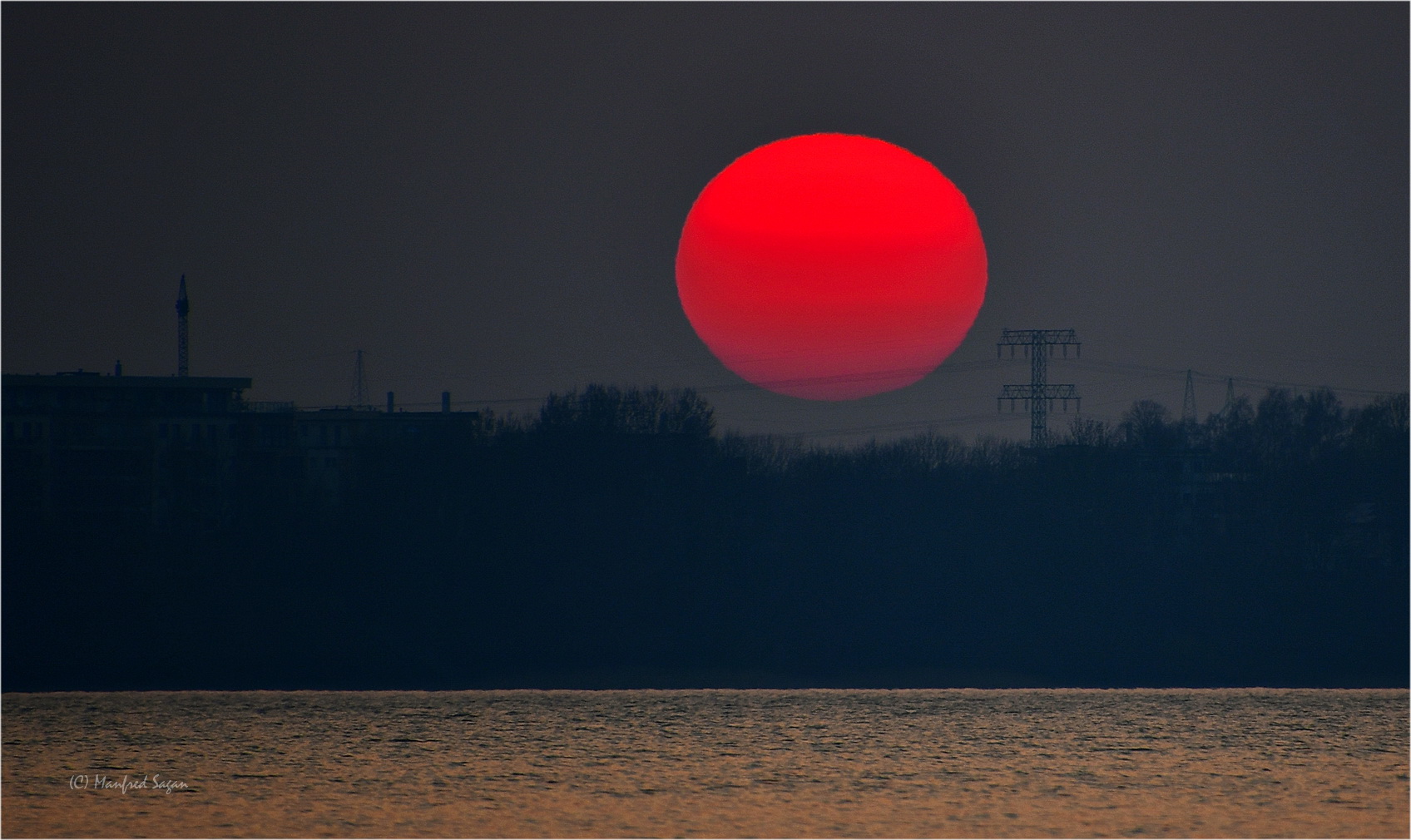 Sonnenuntergang am Strelasund...