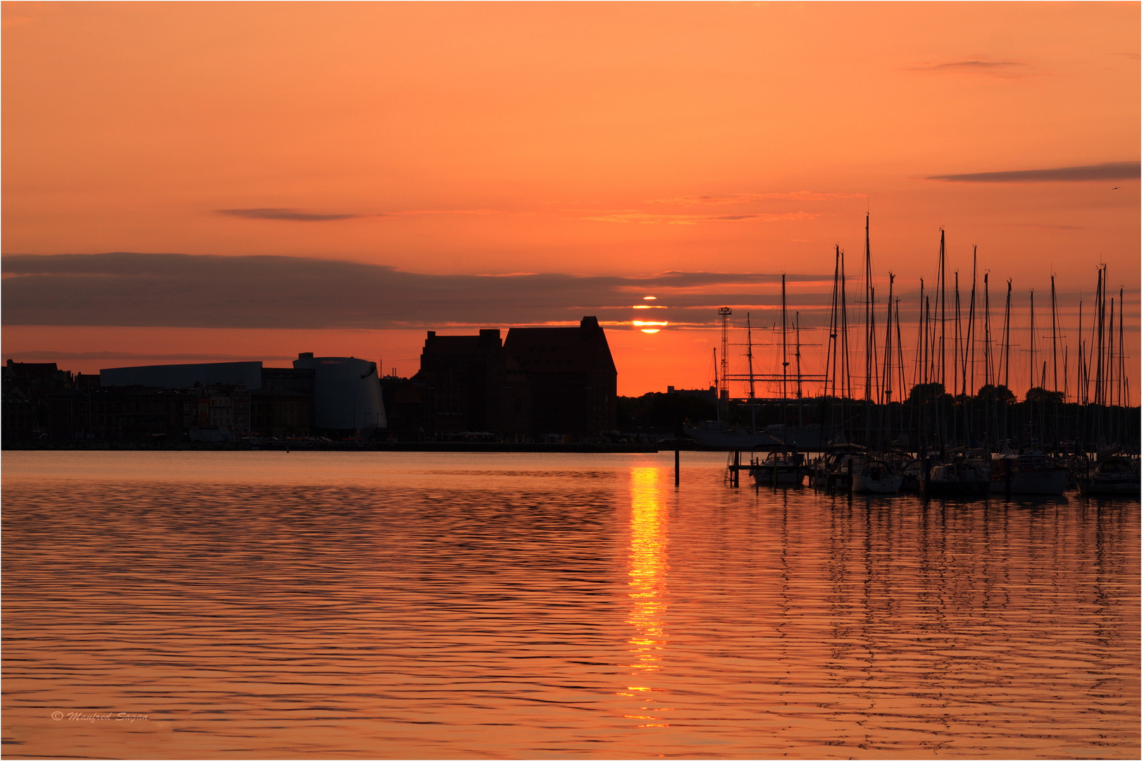 Sonnenuntergang am Strelasund...