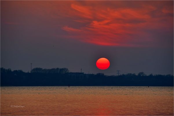 Sonnenuntergang am Strelasund...