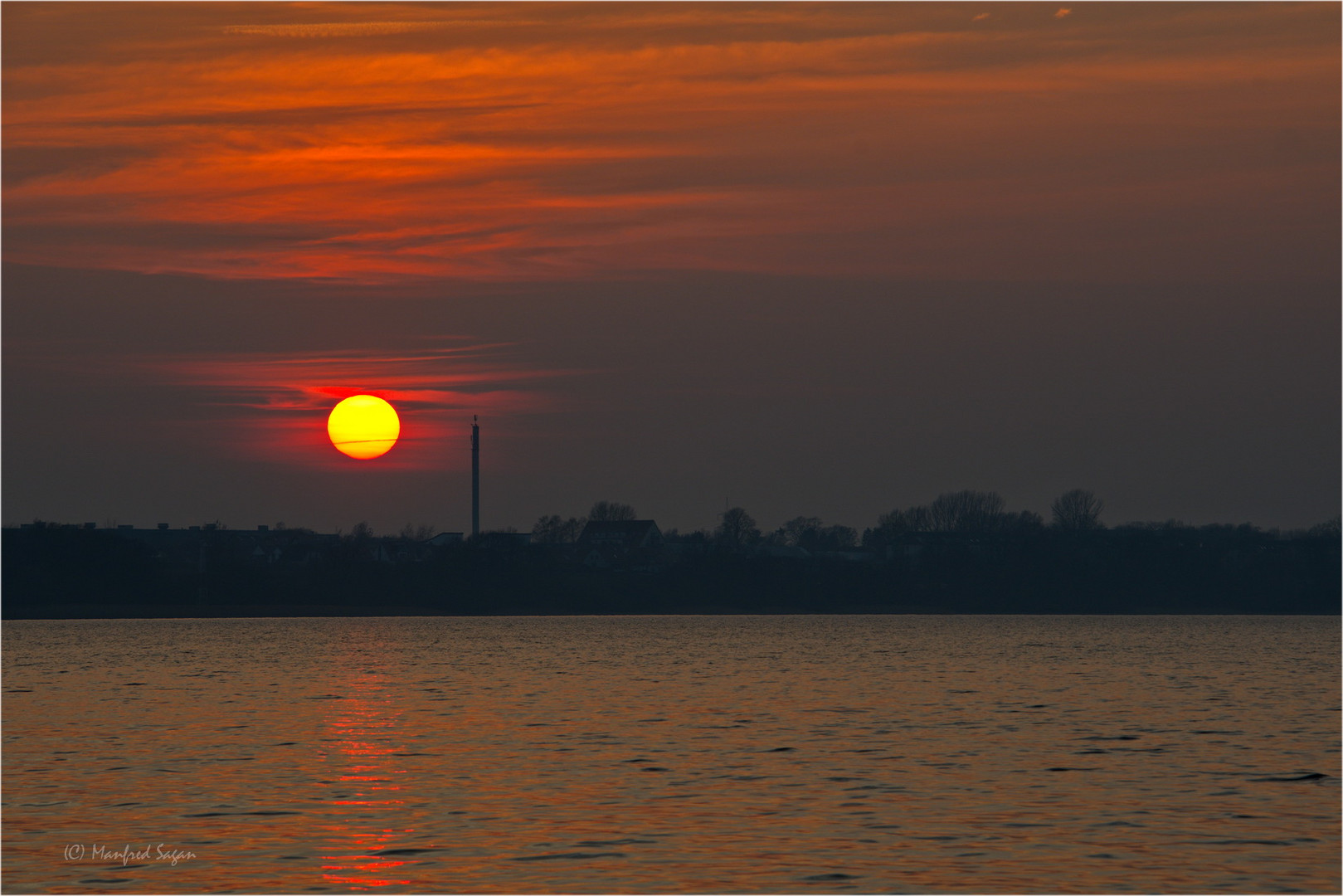 Sonnenuntergang am Strelasund