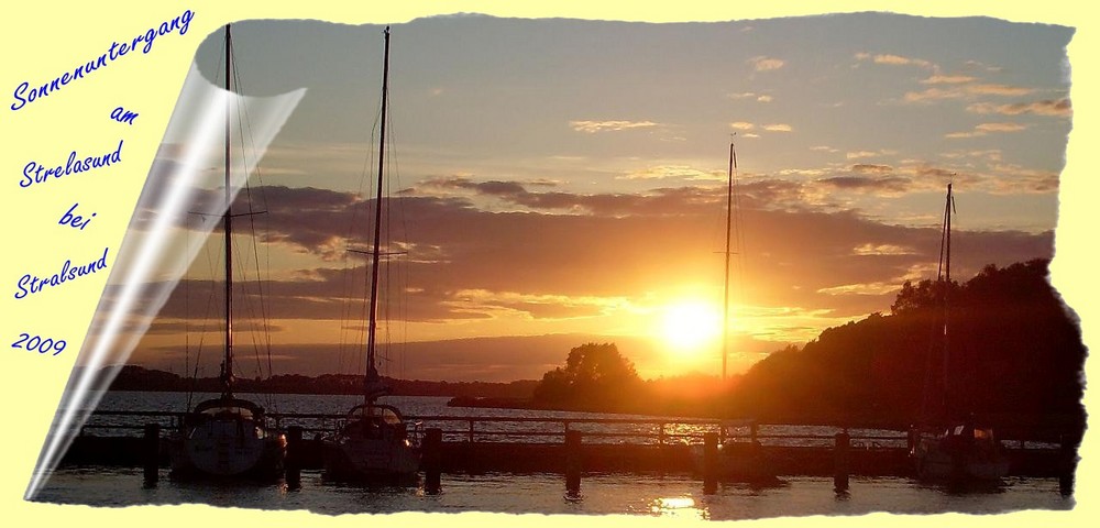 Sonnenuntergang am Strelasund