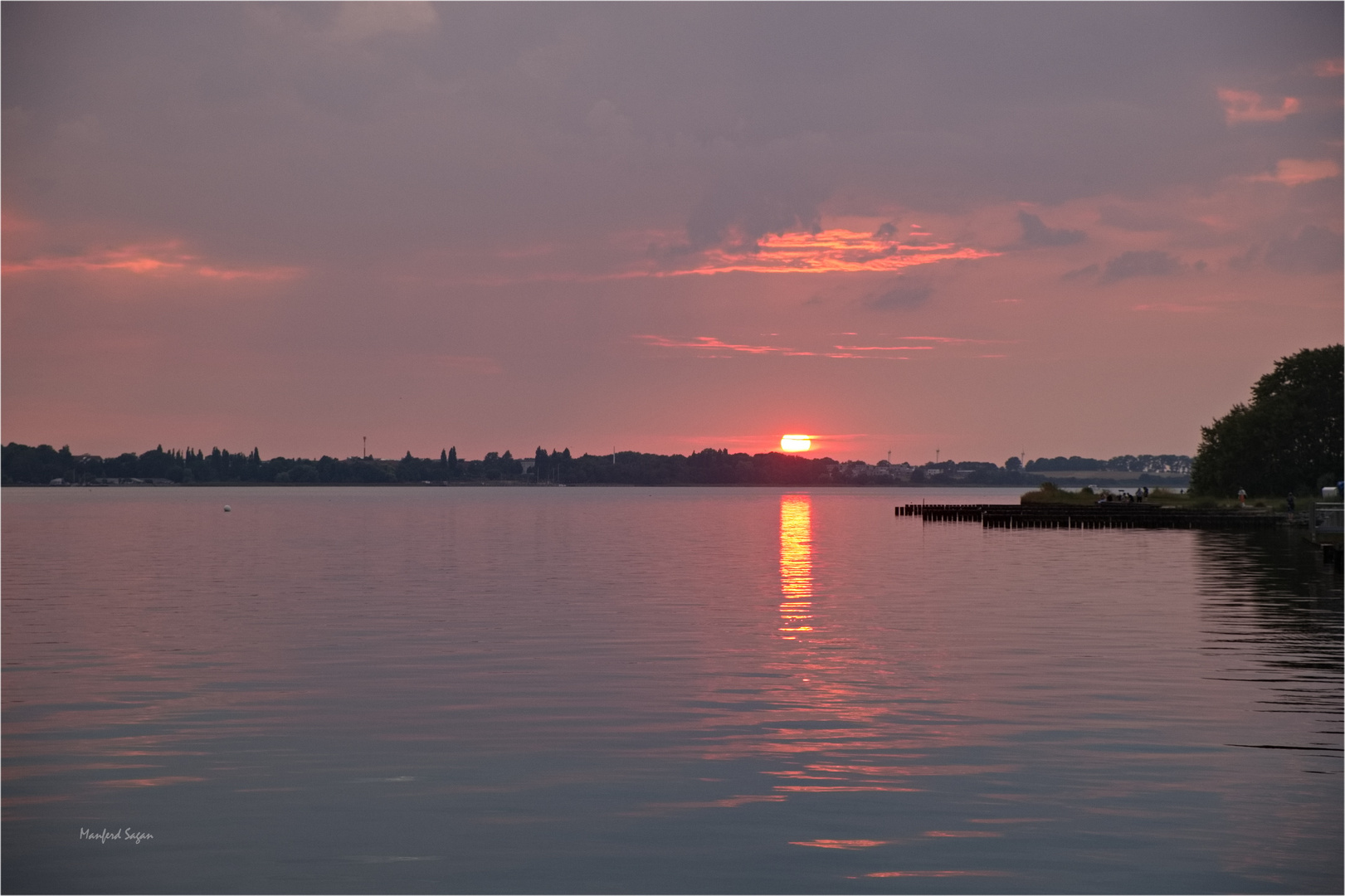 Sonnenuntergang am Strelasund...