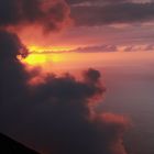 Sonnenuntergang  am Stromboli