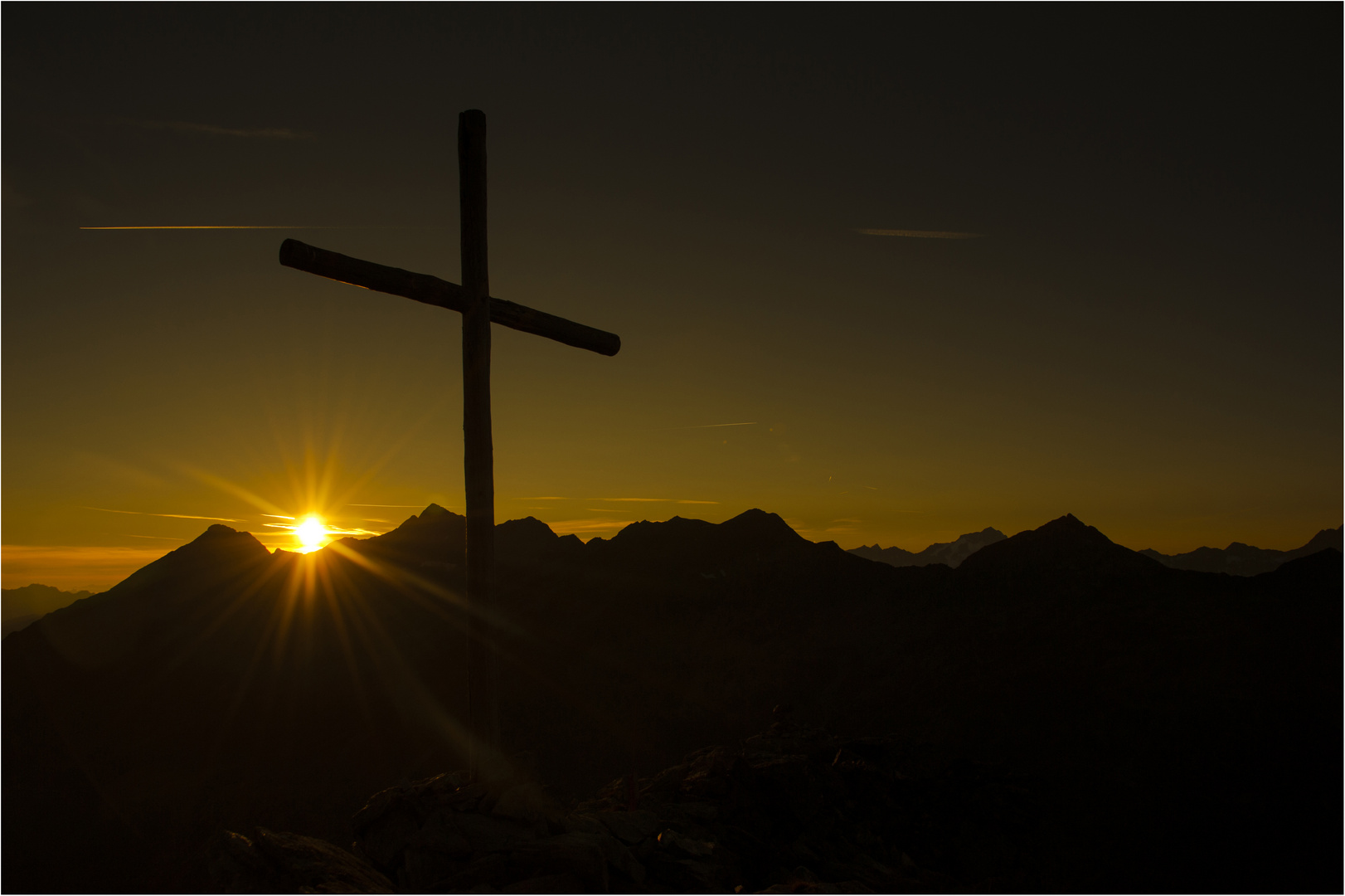 Sonnenuntergang am Stutennock