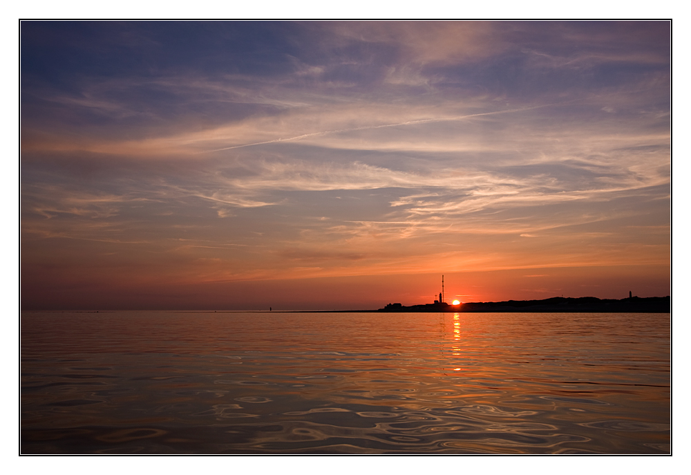 Sonnenuntergang am Südstrand