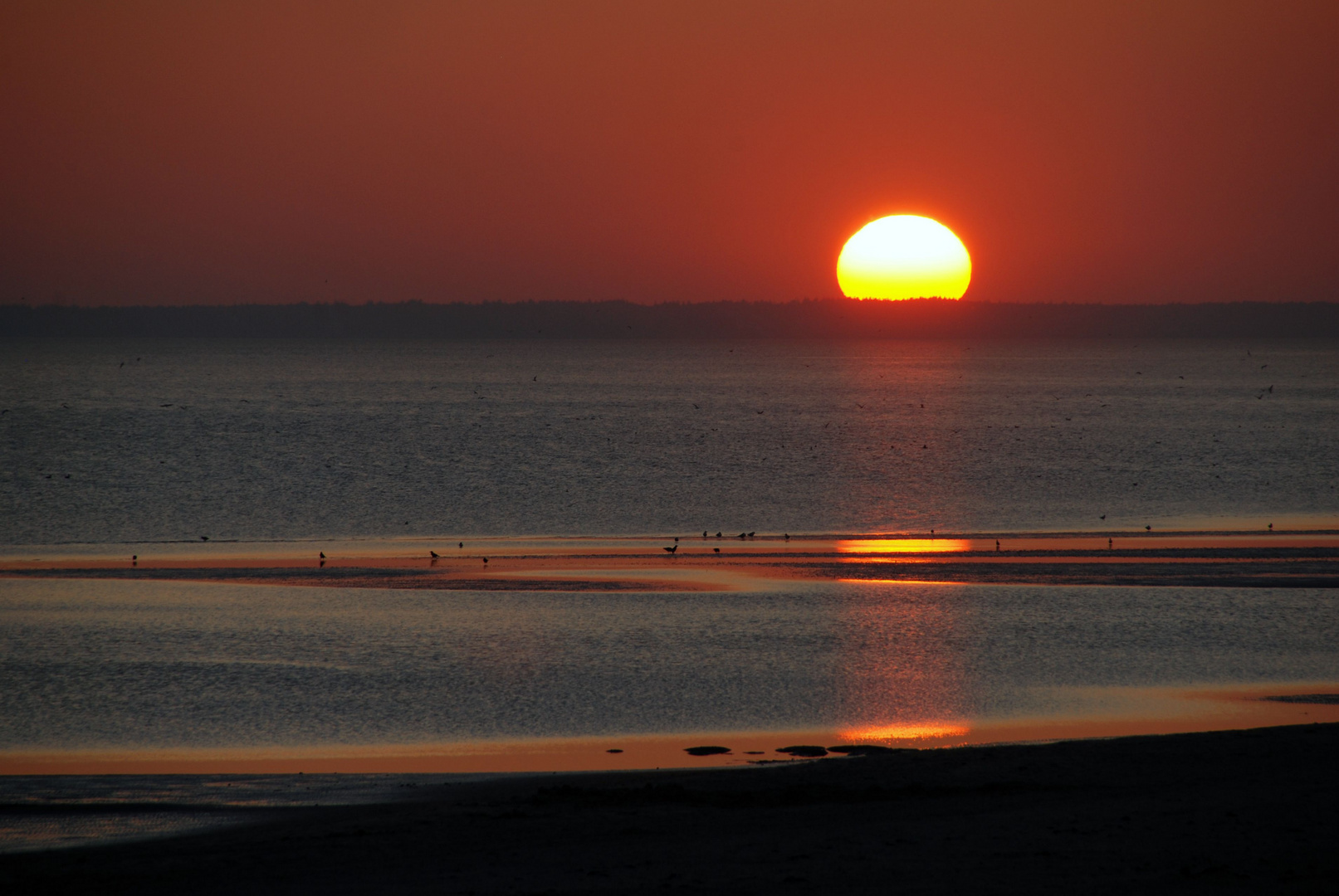 Sonnenuntergang am Südstrand