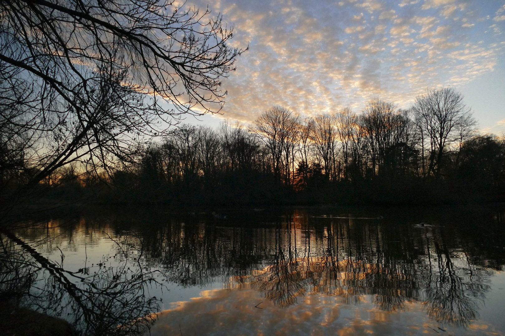 Sonnenuntergang am Südteich