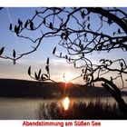 Sonnenuntergang am Süßen See in Seeburg