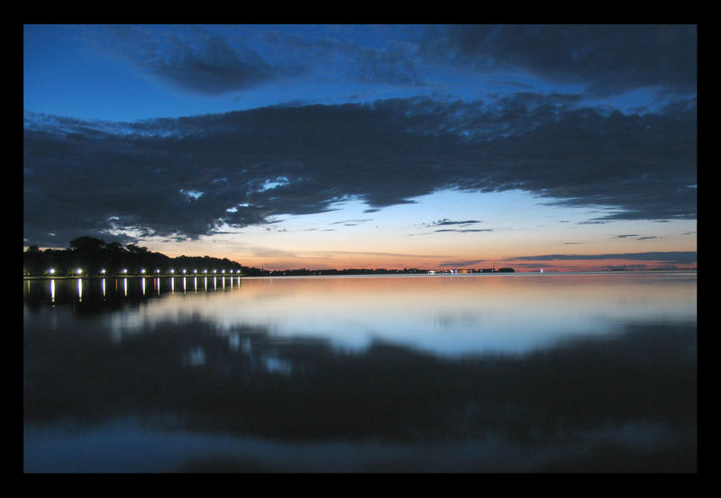 Sonnenuntergang am Sund