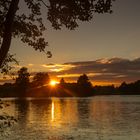 Sonnenuntergang am Surfteich