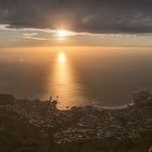 Sonnenuntergang am Tafelberg