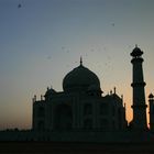 Sonnenuntergang am Taj Mahal