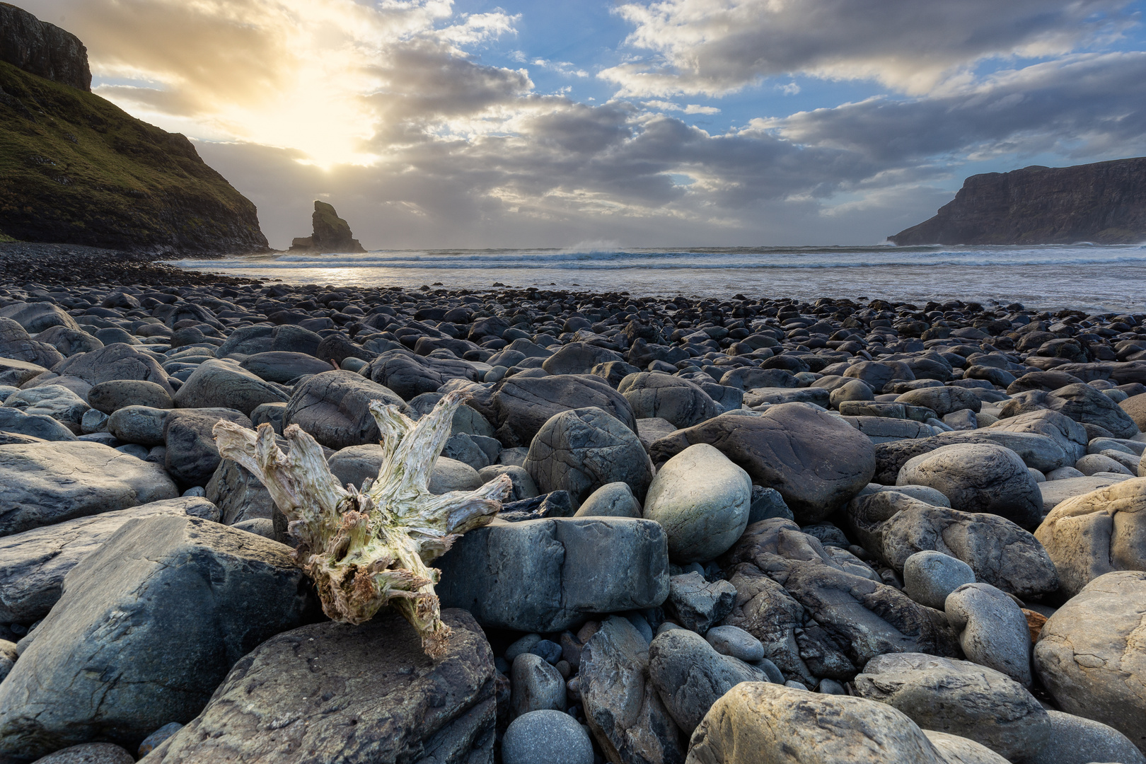 Sonnenuntergang am Talisker Beach