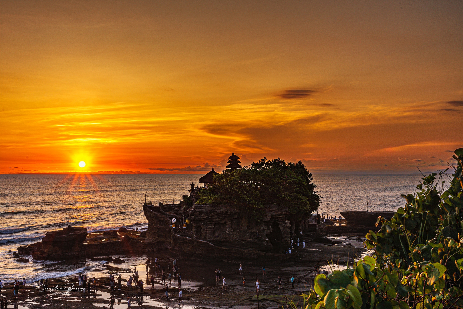 Sonnenuntergang am Tanah Lot,  Bali