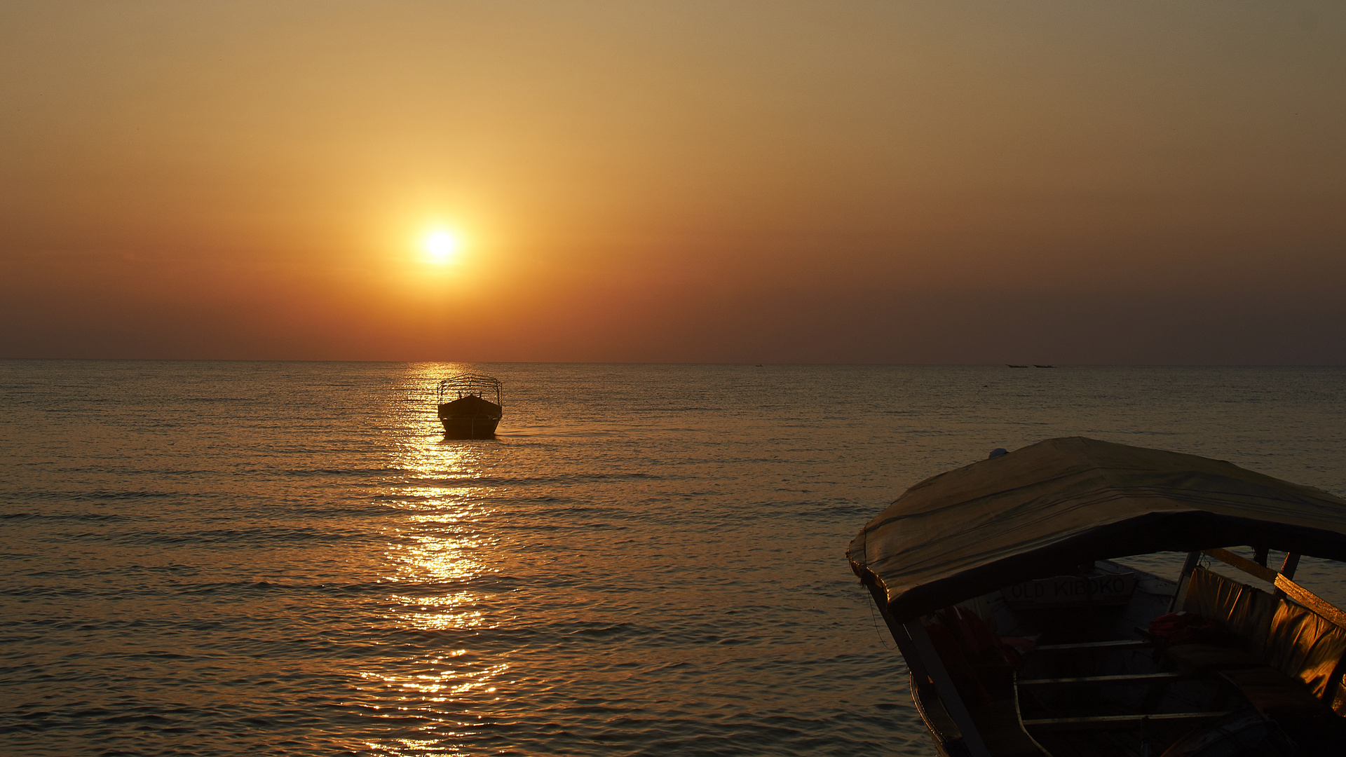 Sonnenuntergang am Tanganjikasee