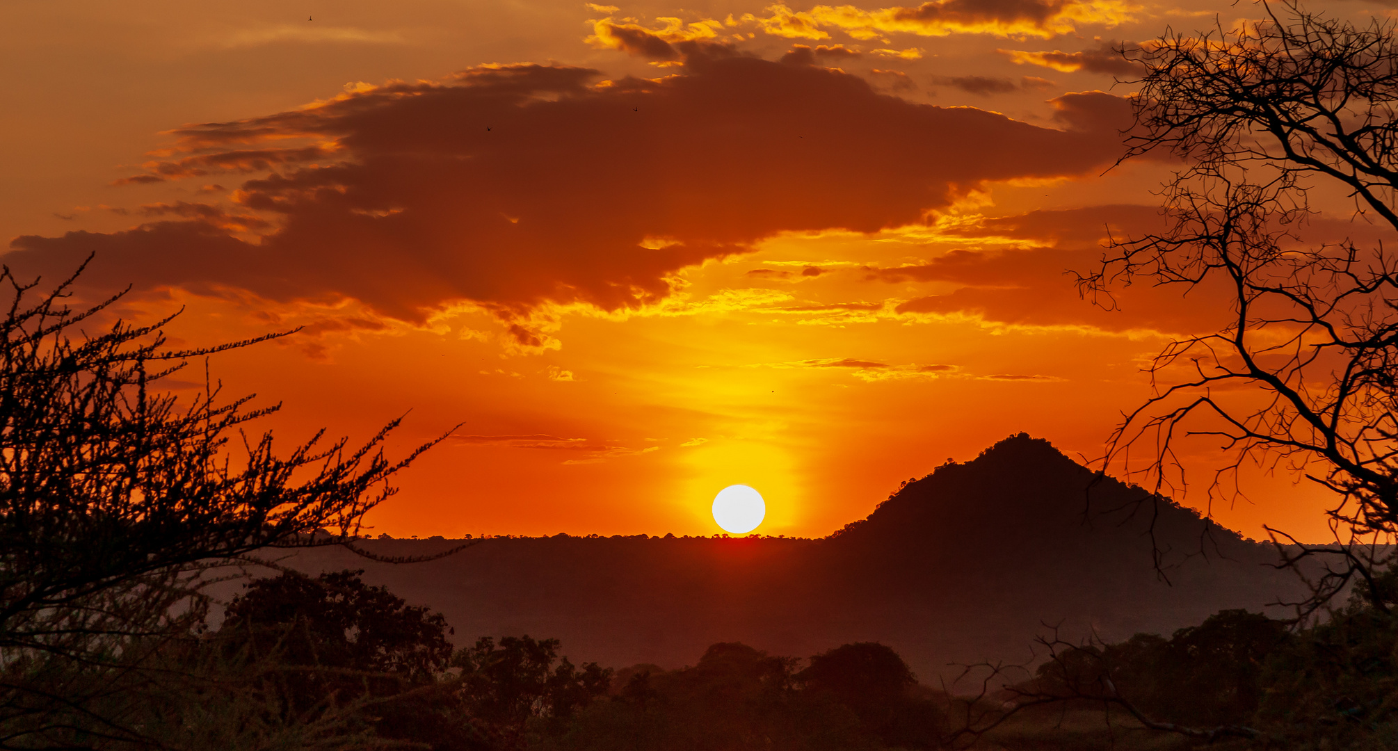 Sonnenuntergang am Tarangire Hill