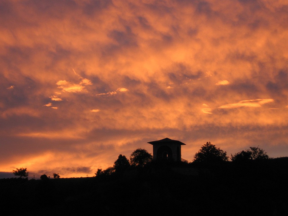 Sonnenuntergang am Teetempel