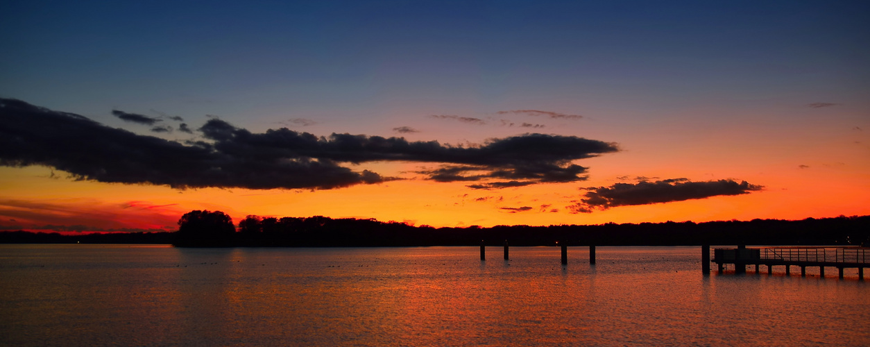 Sonnenuntergang am Tegeler See