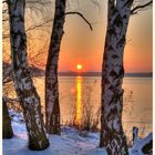 sonnenuntergang am tegeler see