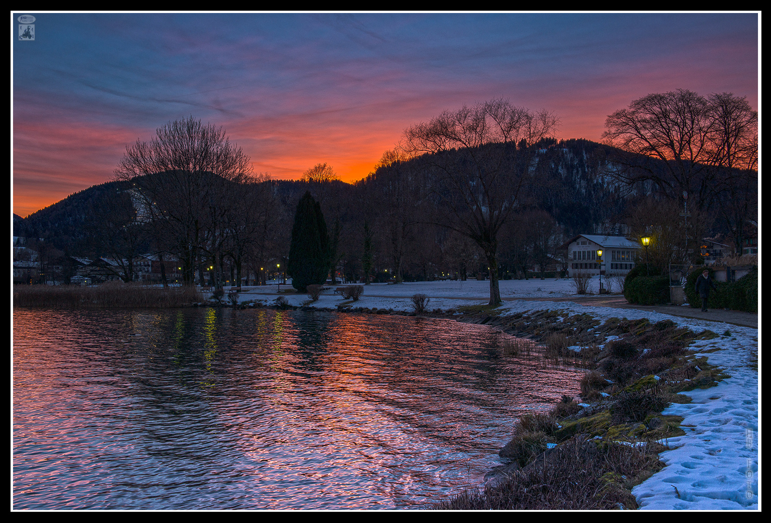 Sonnenuntergang am Tegernsee