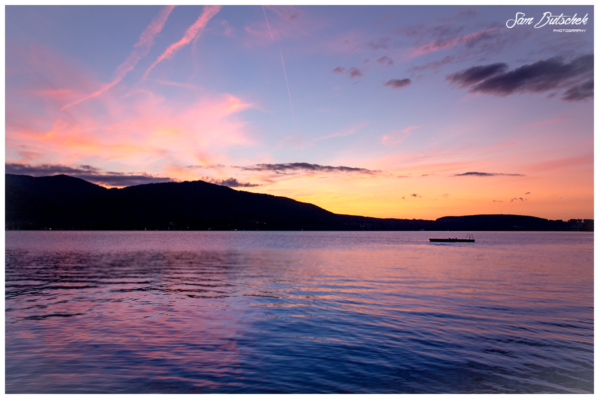 Sonnenuntergang am Tegernsee