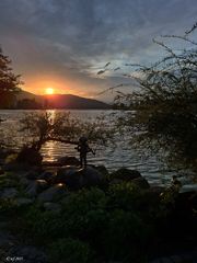 Sonnenuntergang am Tegernsee