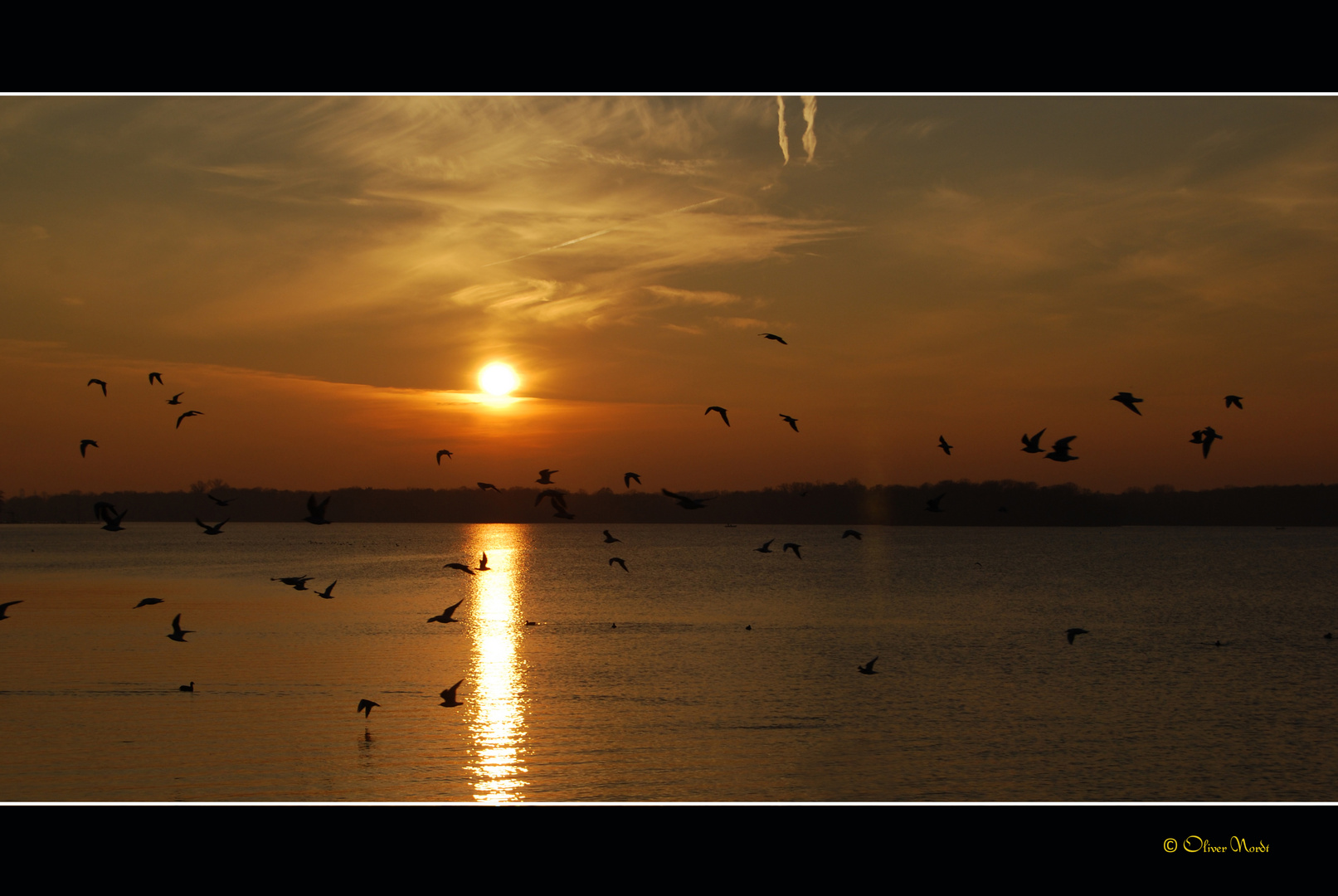 Sonnenuntergang am Tegler See