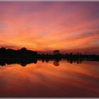 Sonnenuntergang am Teich ( 2 )