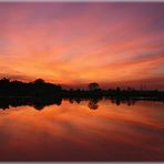 Sonnenuntergang am Teich ( 2 )