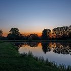 Sonnenuntergang  am Teich (2)