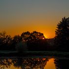 Sonnenuntergang am Teich