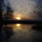 Sonnenuntergang am Teich