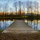 Sonnenuntergang am Teich