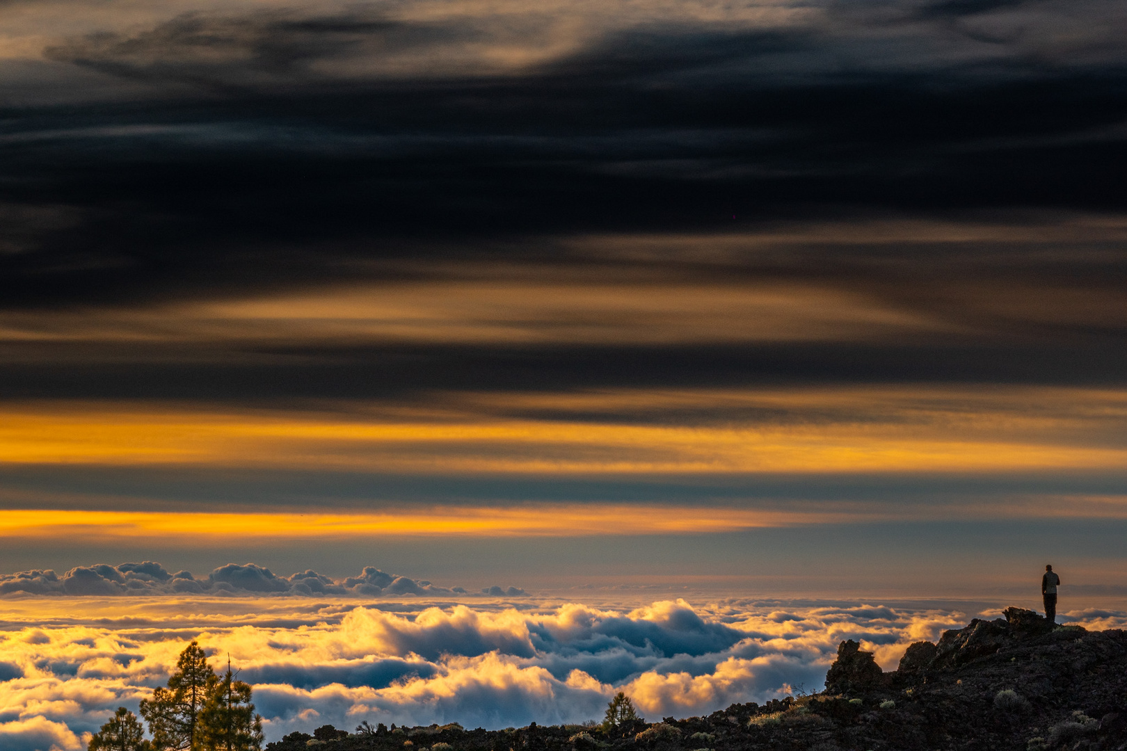  Sonnenuntergang am Teide / Teneriffa