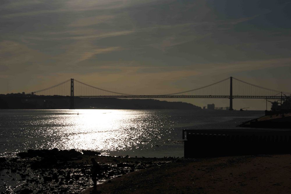 Sonnenuntergang am Tejo