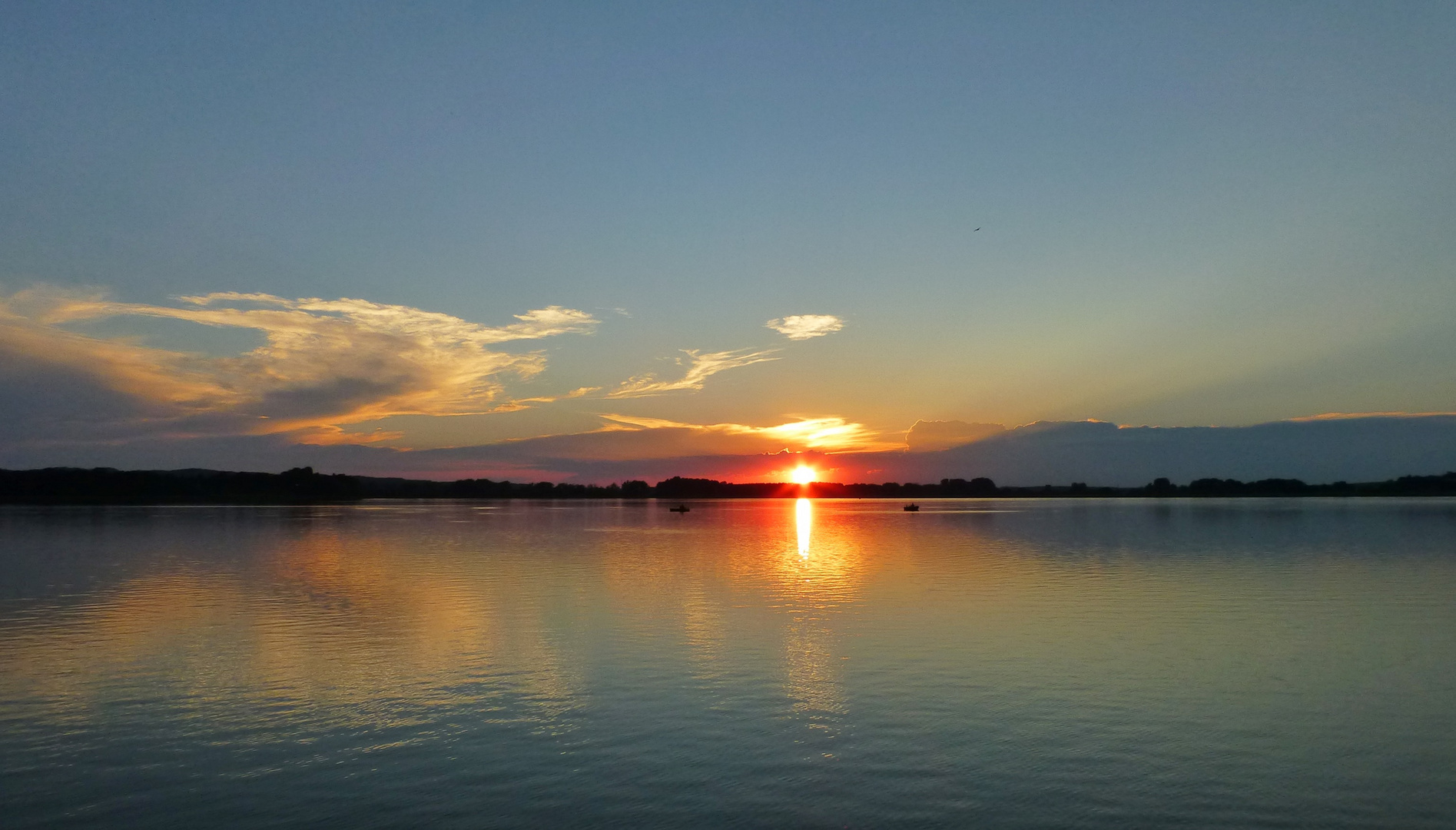 Sonnenuntergang am Teterower See