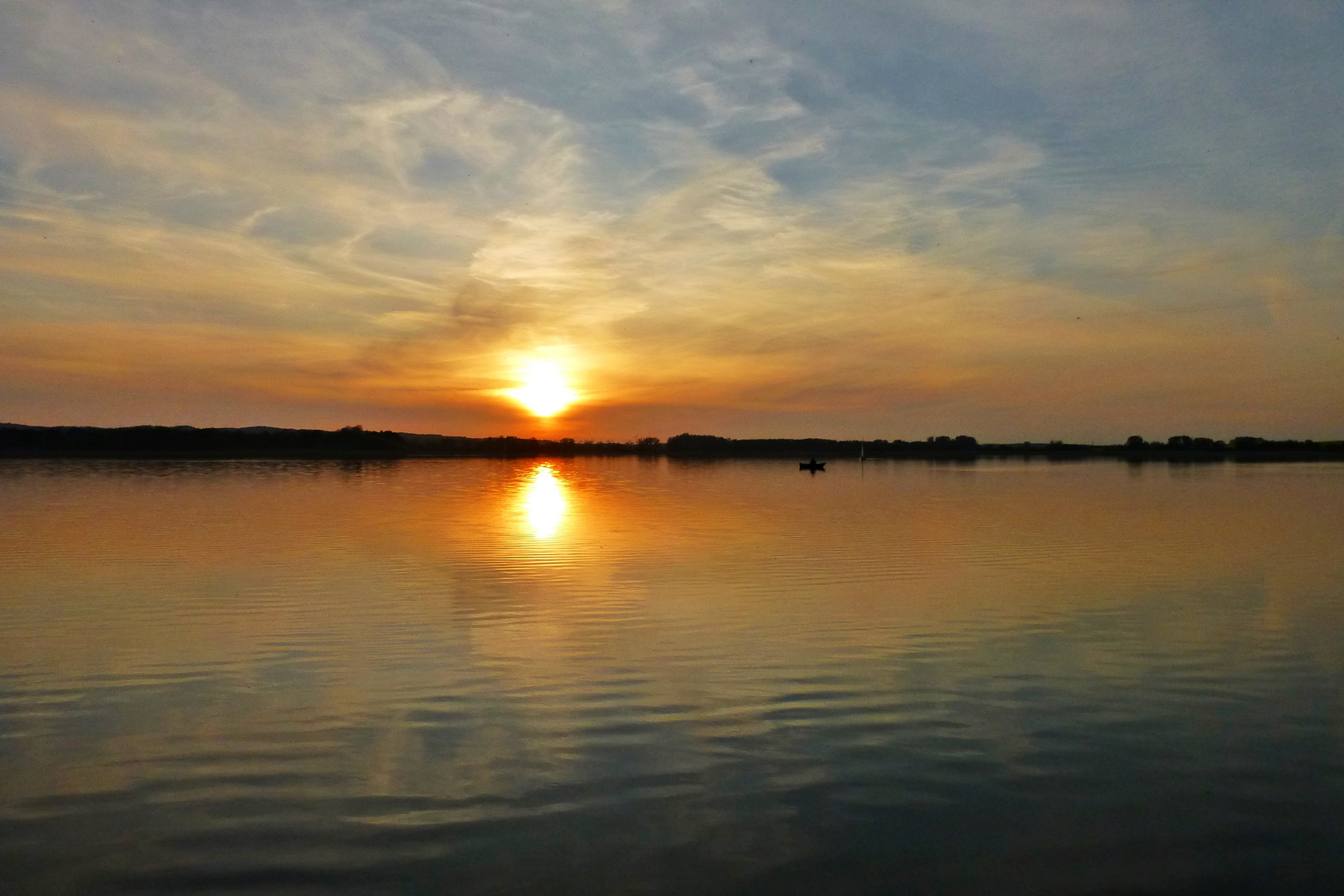 Sonnenuntergang am Teterower See