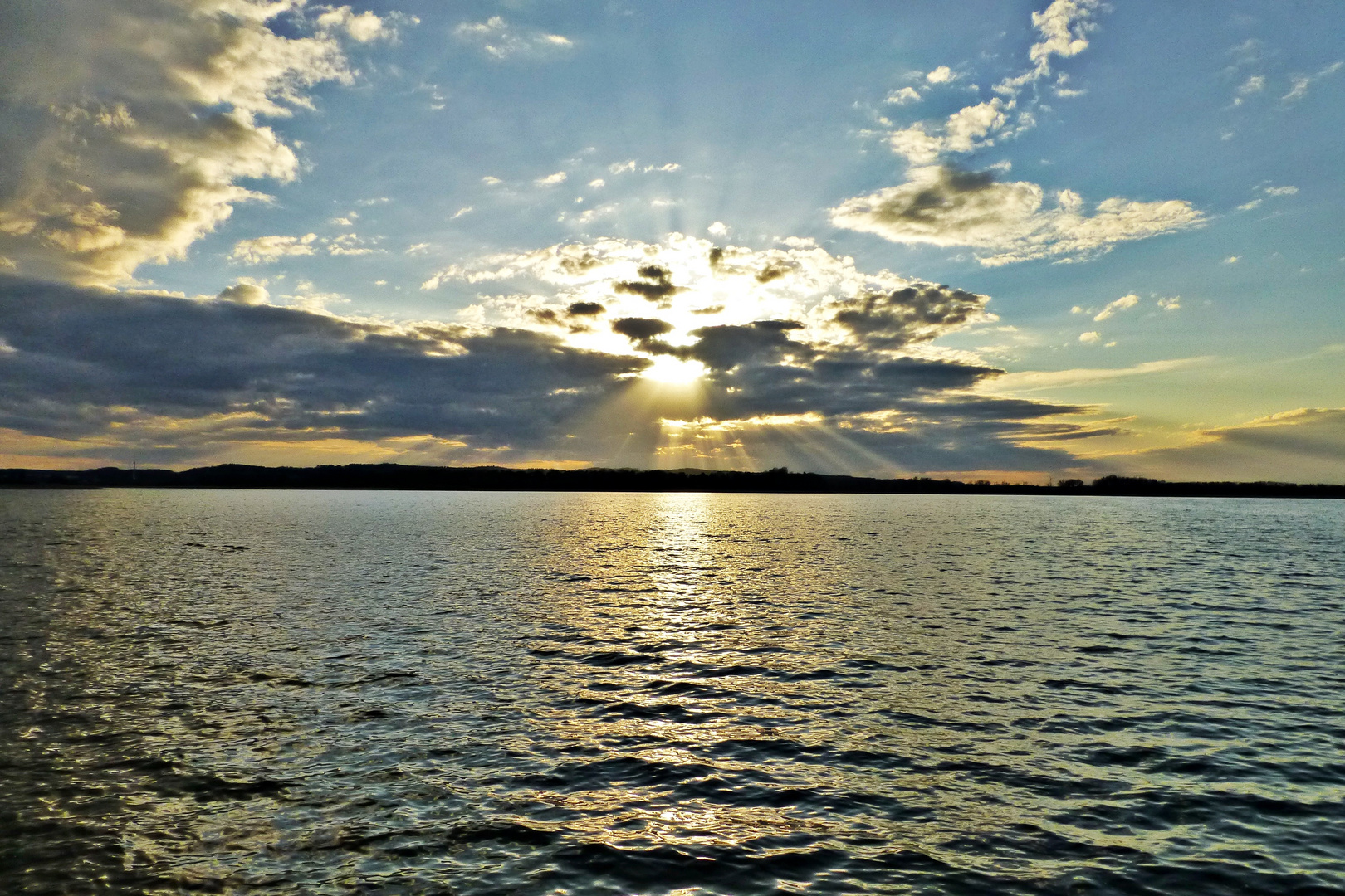 Sonnenuntergang  am Teterower See