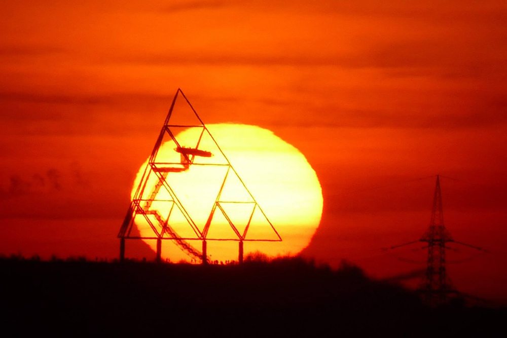 Sonnenuntergang am Tetraeder