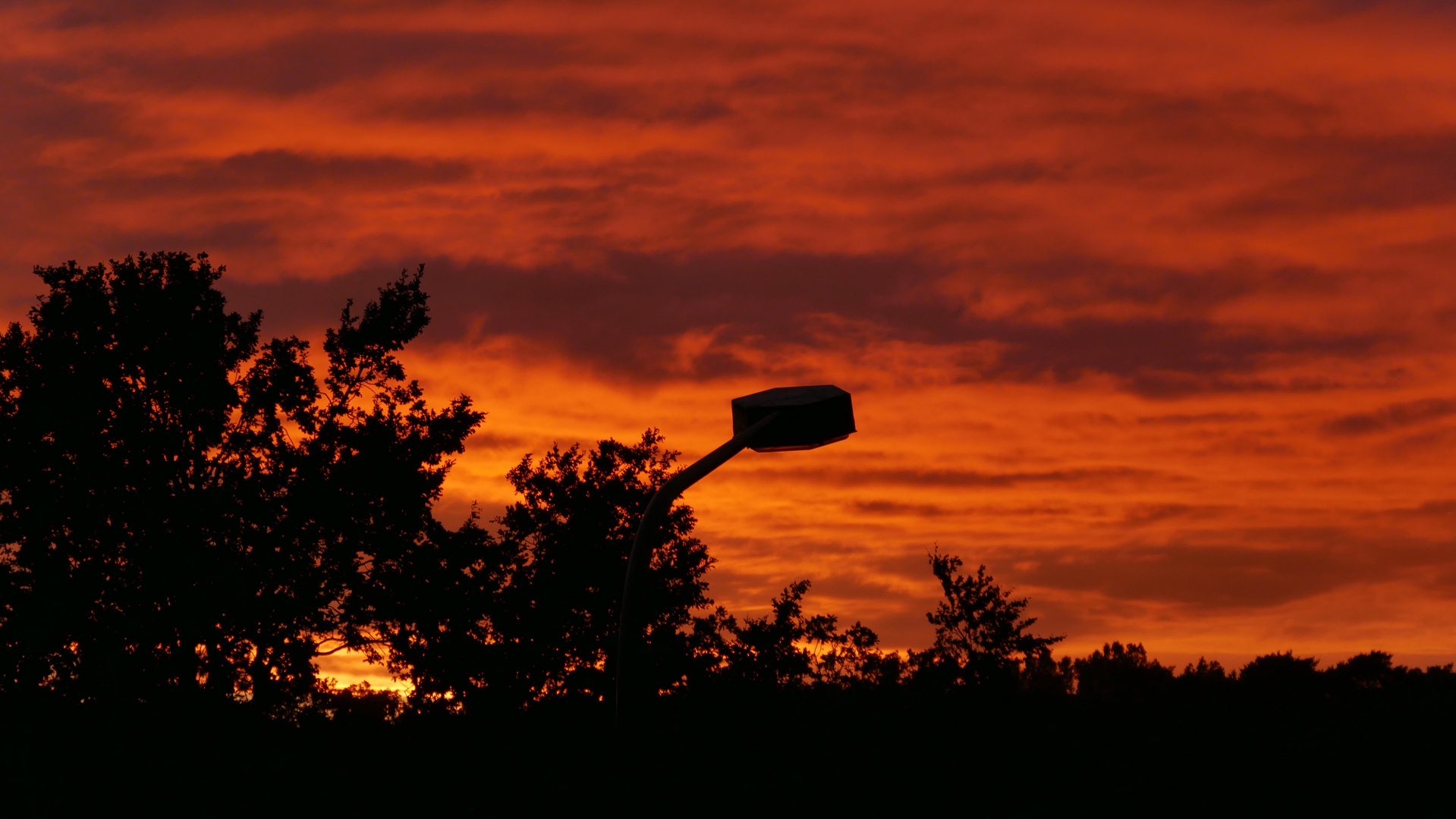 Sonnenuntergang am Teutoburger Wald (27.06.2016)