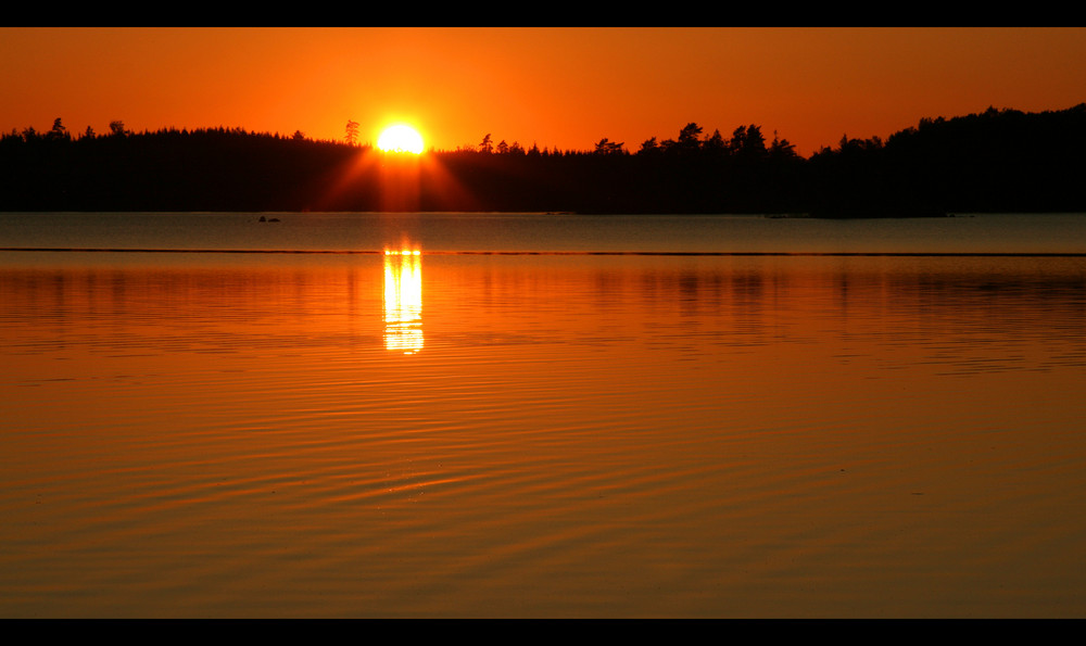 Sonnenuntergang am Thörn