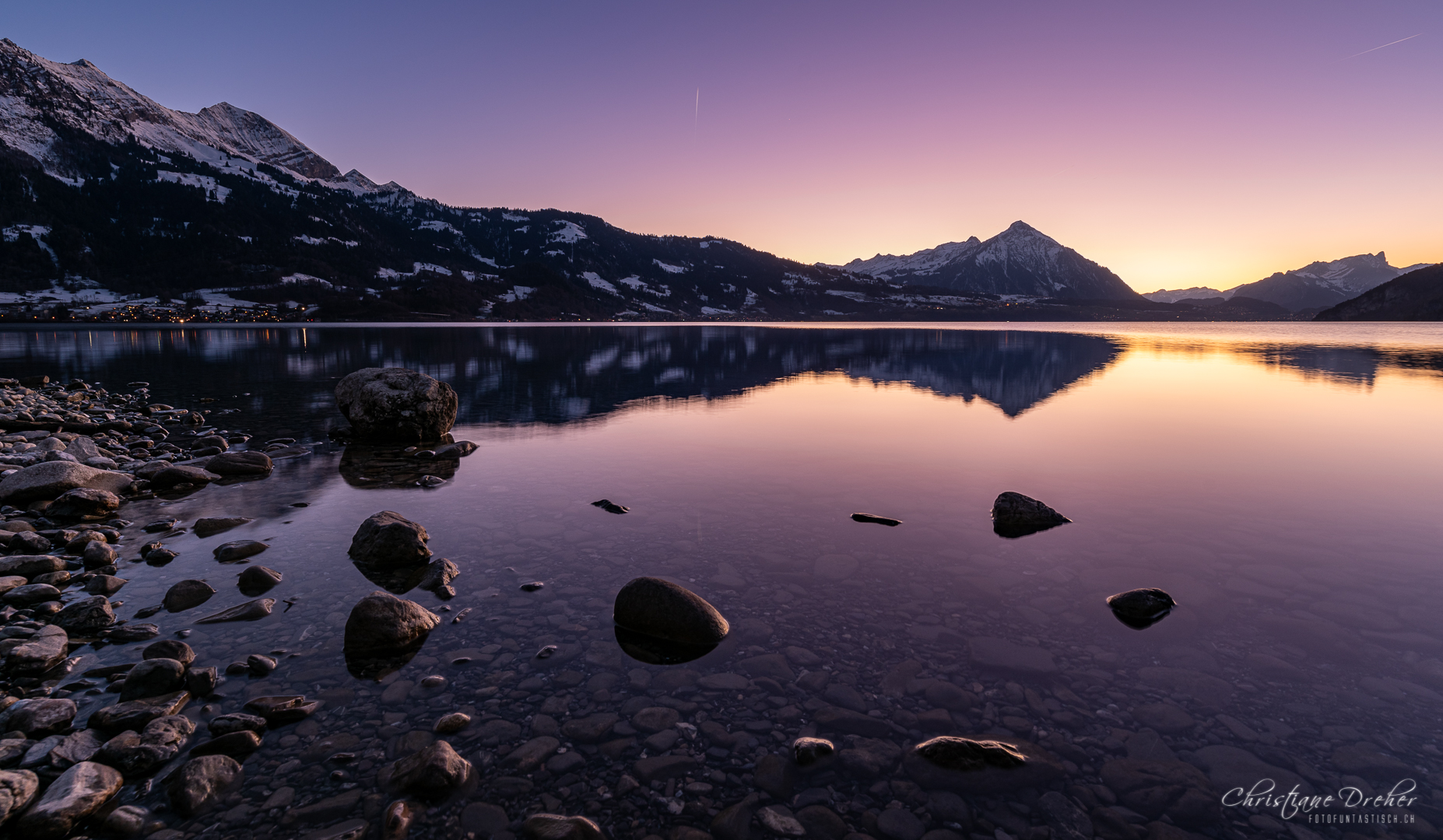 Sonnenuntergang am Thunersee