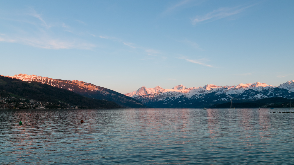 Sonnenuntergang am Thunersee