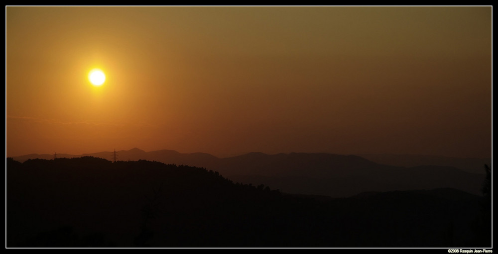 Sonnenuntergang am Tibidabo